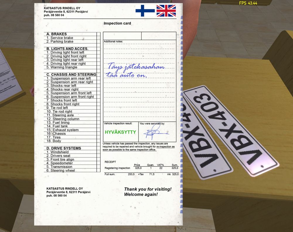 [Locais] Escritório de inspeção do veículo My Summer Car Brasil