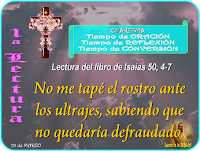 Resultado de imagen para Mi Señor me ha dado una lengua de iniciado, para saber decir al abatido una palabra de aliento.