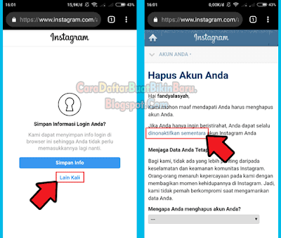 cara hapus instagram sementara waktu