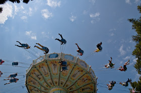 Flying chairs at Tibidabo Amusement Park