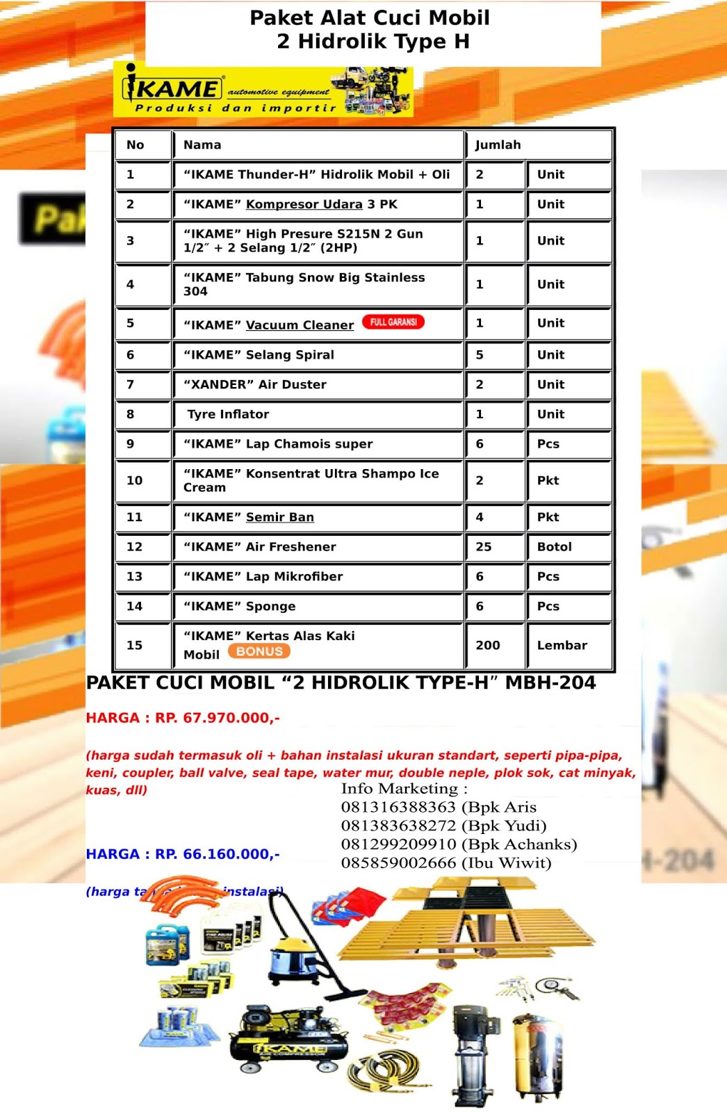 Ready Paket Cuci Mobil 2 Hidrolik Type H IKAME Plus Unit Lengkap Instalasi Brosur%2Bpaket%2B2%2Bhidrolik-1%2Bcopy