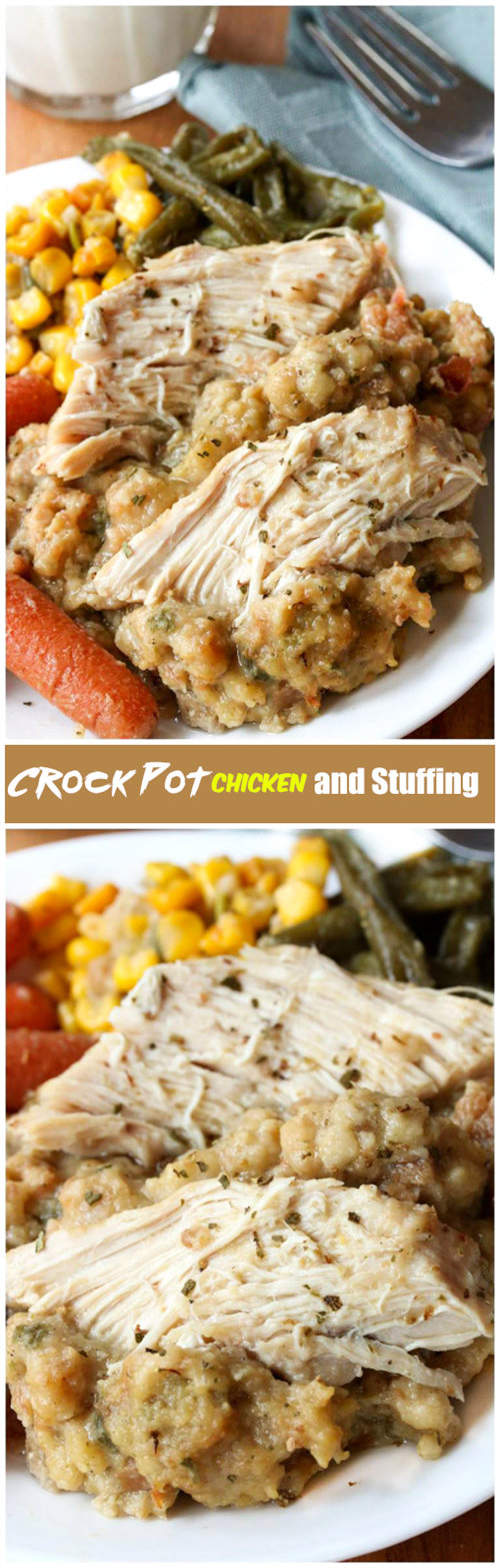 Crock Pot Chicken and Stuffing