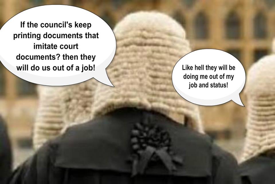 Corporate councils & courts colluding!