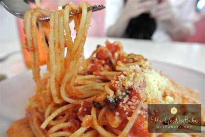 The spagetti at Once Upon A Time Cafe Johor Bahru