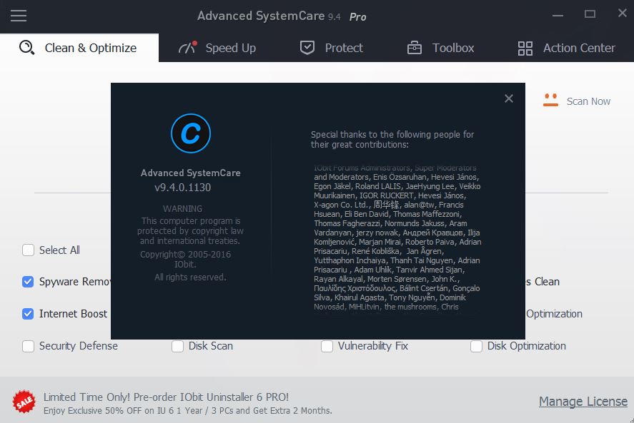Advanced Systemcare 9.4 Serial Key