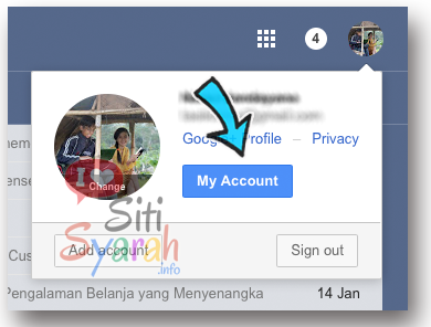 ganti nomor hp gmail di komputer