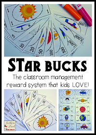 STAR Bucks in the classroom? You bet! Star Bucks are fun and easy classroom economy system that kids love. Great for behavior, homework, and participation. Perfect for the home too!