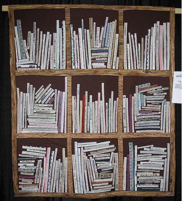 Applique Addict Bookcase Quilt