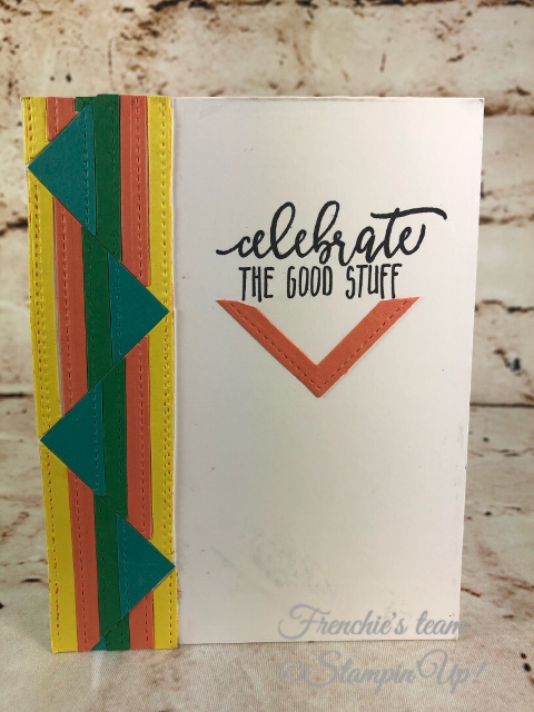 2018-2020 Stampin'Up! in-Colors, Frenchie Team challenge, Picture Perfect Birthday