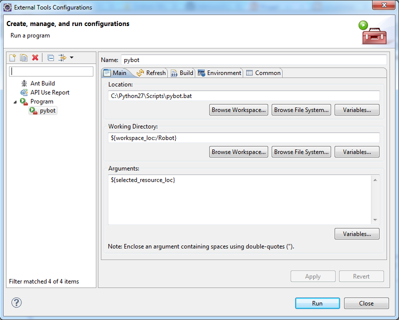 Knowledge Share Integrate Robot Framework with Eclipse