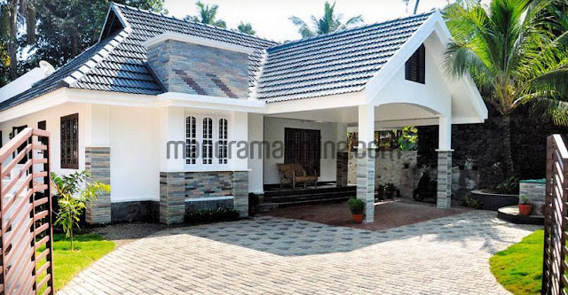 kerala home plans 947 sq. ft, below 1000 sq ft house plans in kerala