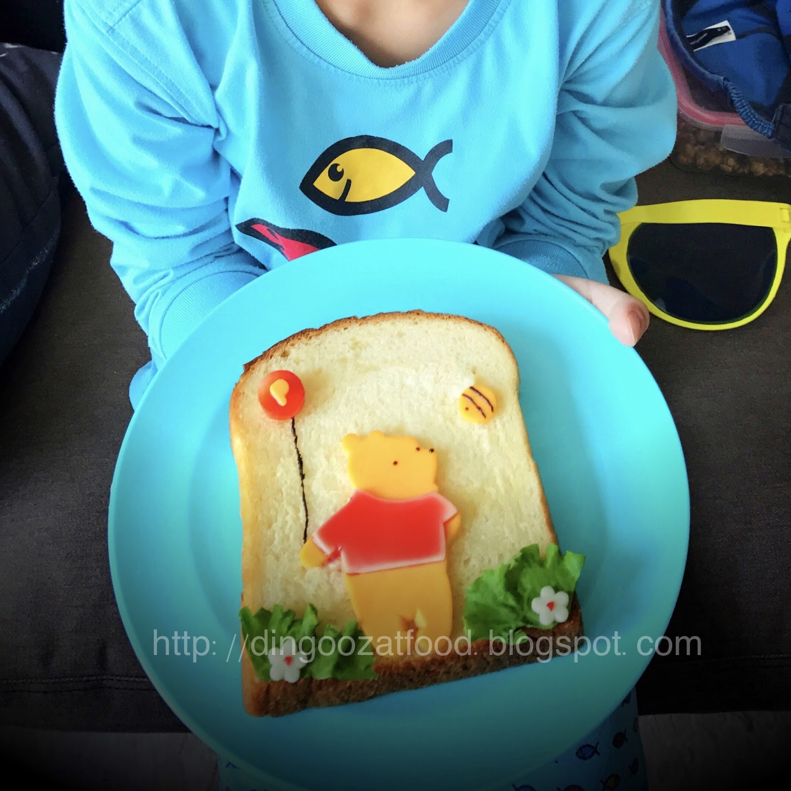 Miki's Food Archives Winnie The Pooh Breakfast Sandwich 维尼熊芝士吐司