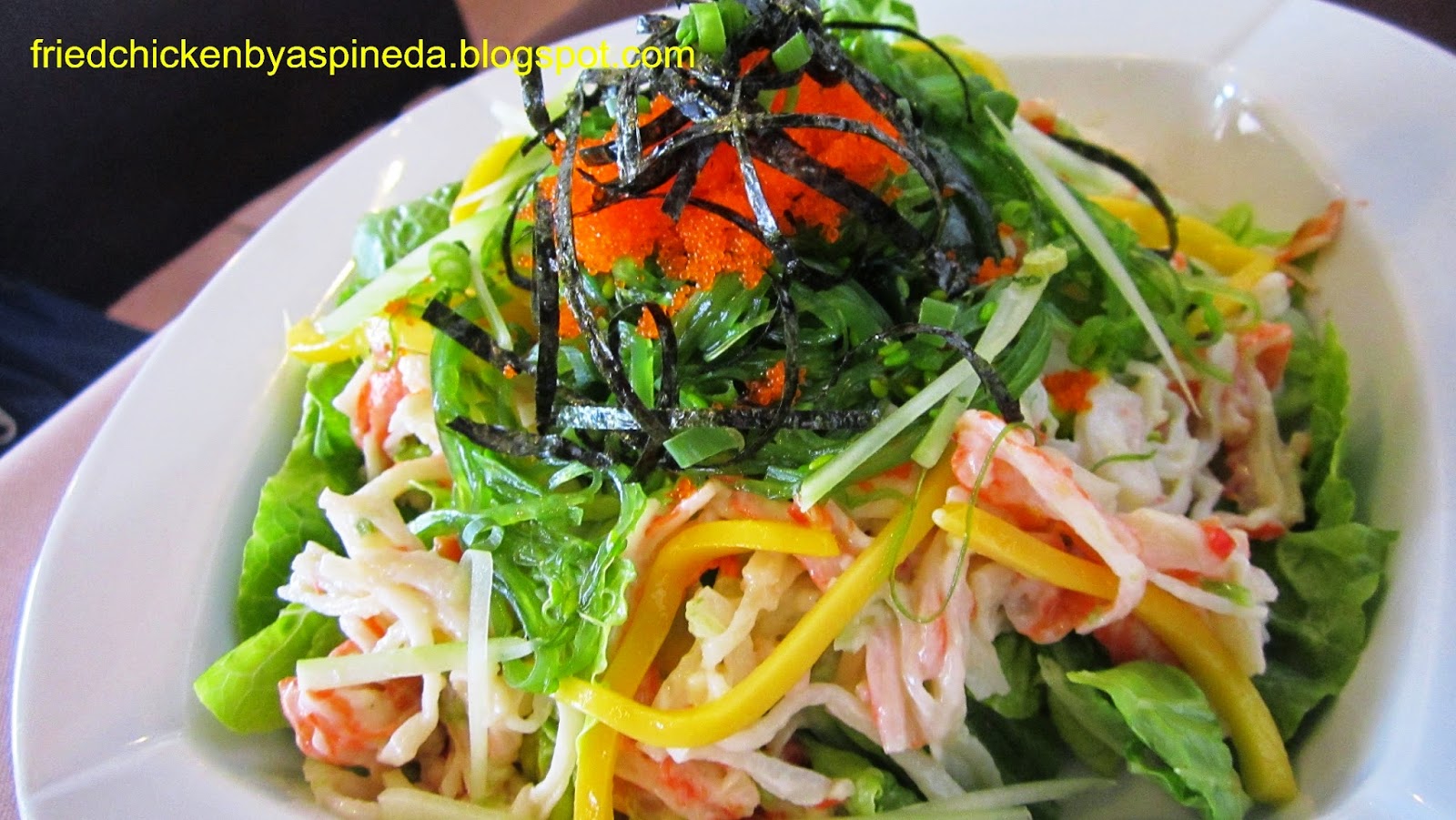 Fried Chicken for the Soul. Alex III Japanese Crab Salad!