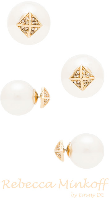 Brilliant Luxury by Emmy DE ♦ Pearl Earrings by Rebecca Minkoff