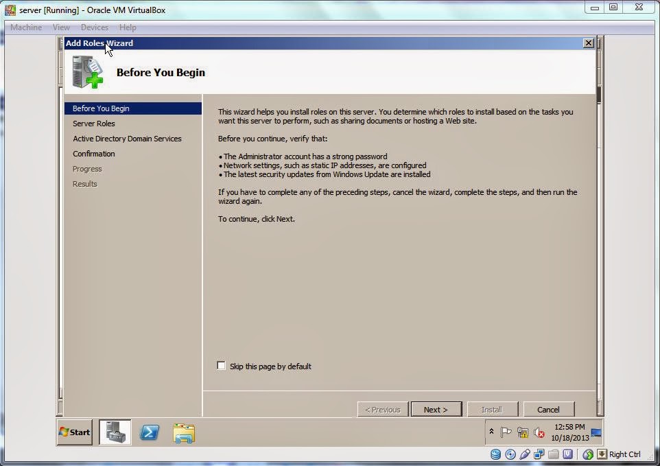 How to Create a Windows Server 2008 Using VirtualBox