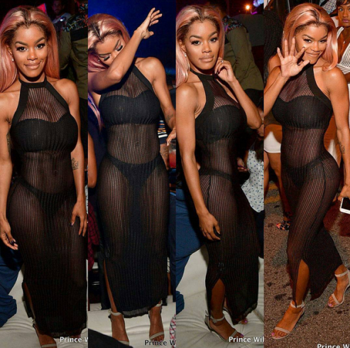 Untitled Singer Teyana Taylor puts her body is display in sheer outfit (photos)