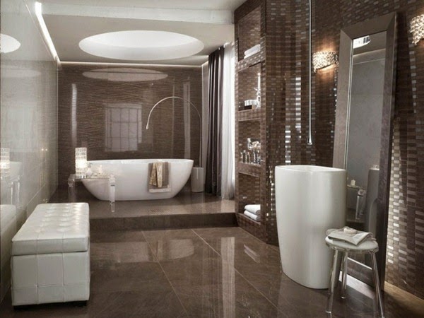 Modern bathroom tiles oasis in neutral colors