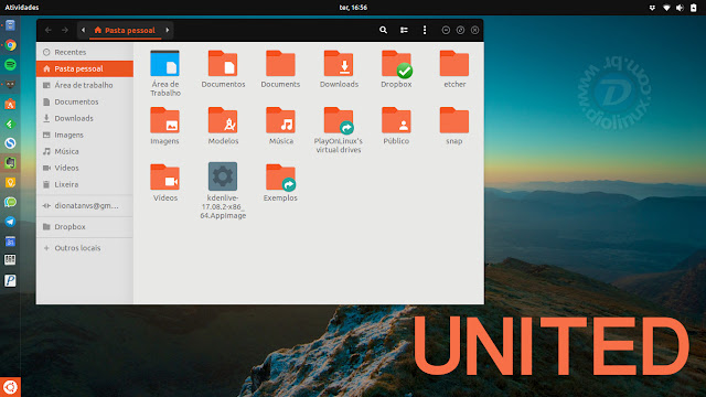 Tema United no Ubuntu Tema United no Ubuntu