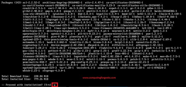 How to Install Arch Linux complete steps 18 1.4.9.1