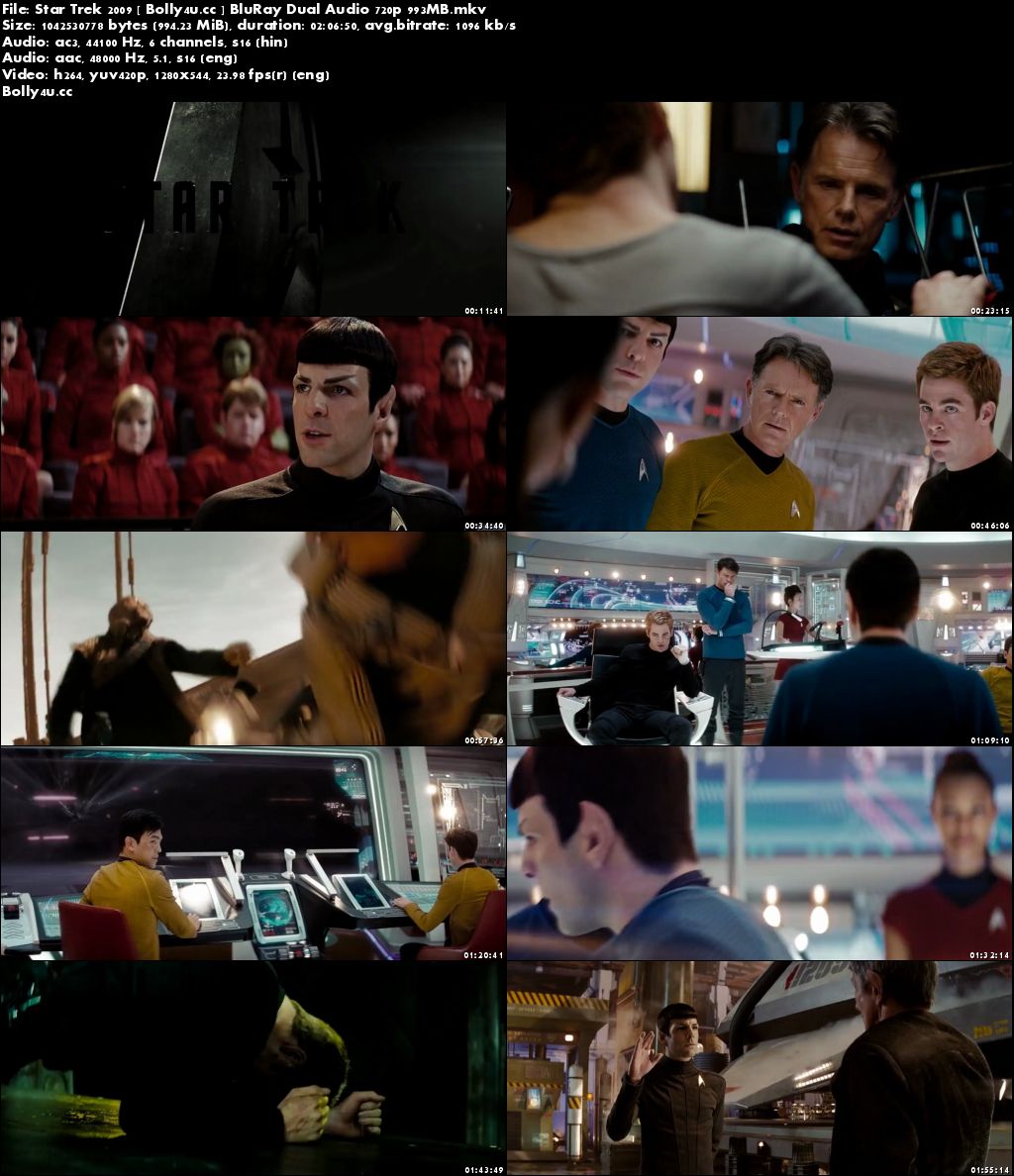 Star Trek 2009 BluRay 400MB Hindi Dual Audio 480p Download