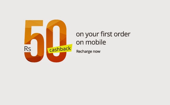 Rs 50 Cashback on Rs 50 Mobile & DTH Recharge (New App Users)