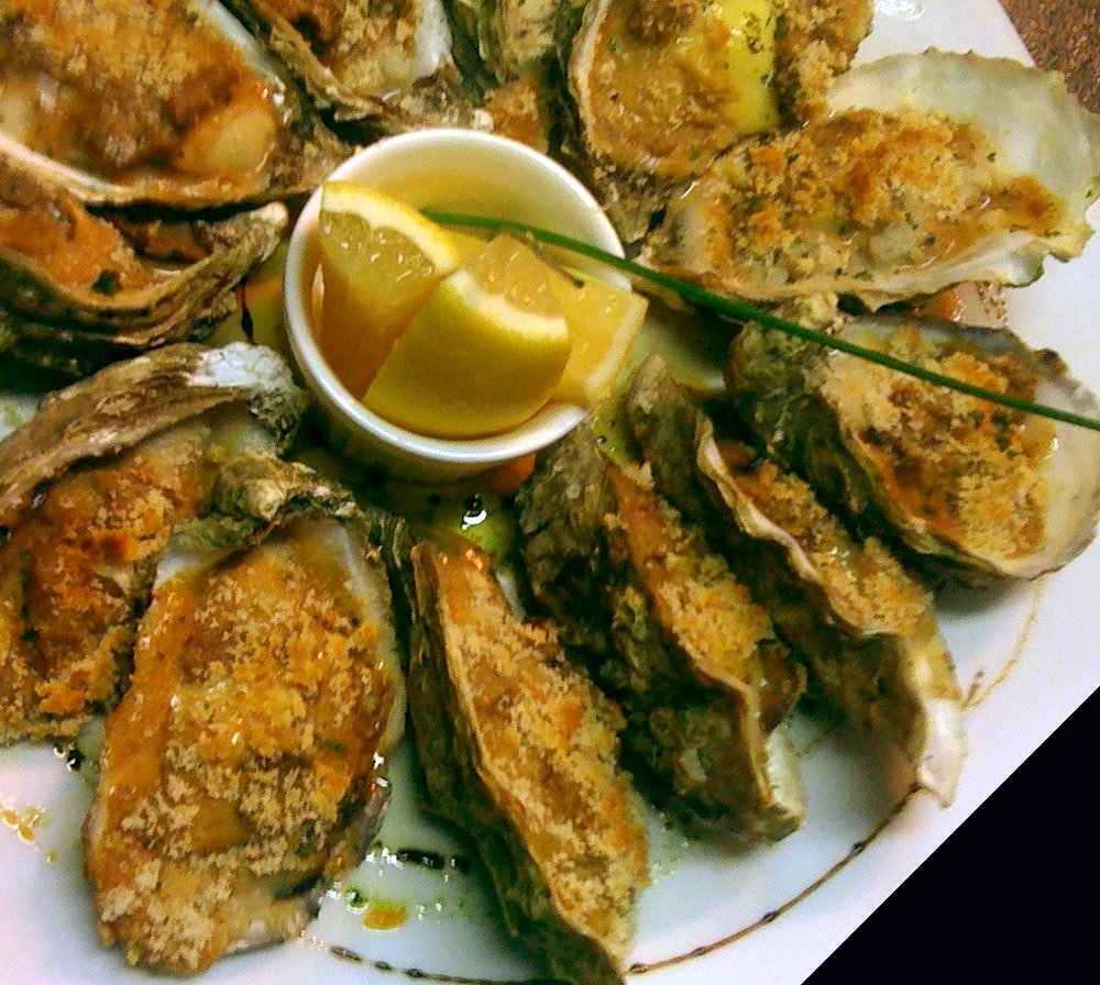 The Irish Food Guide Blog Grilled Oysters with a Bacon & Blue Cheese Crumb