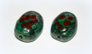 My faux lampwork beads with polymer clay