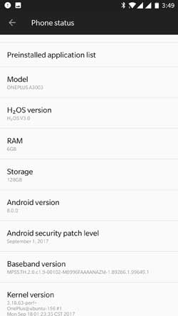 HydrogenOS Based Android 8.0 Oreo for OnePlus 3T 