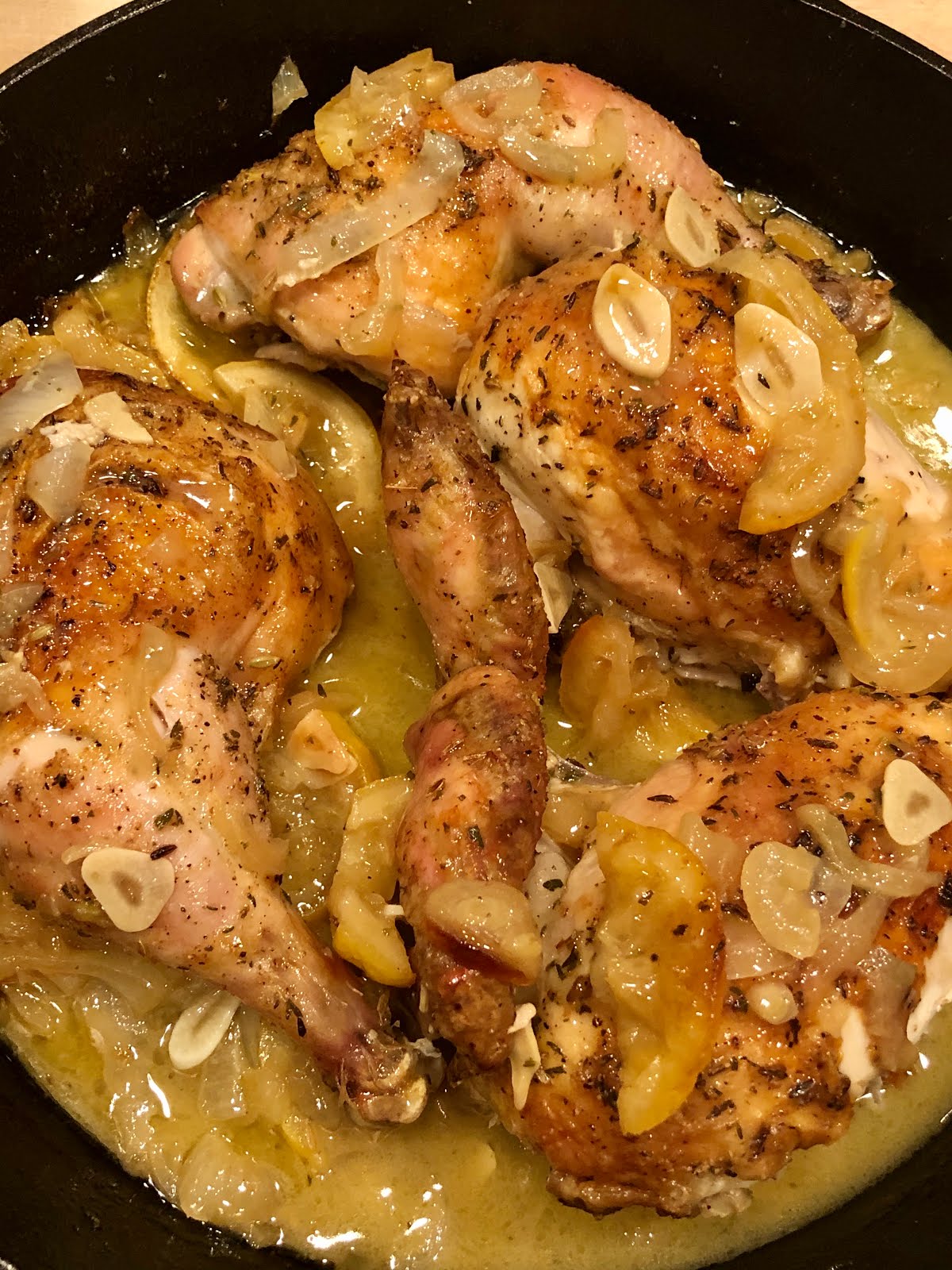 Dawn's Recipes Cast Iron Skillet Lemon Roasted Chicken Ina Garten Recipe