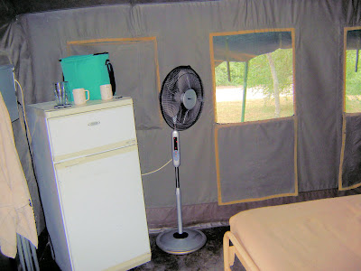 Namiot w Skukuza w RPA