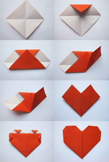 Cara Membuat Origami  Heart Hati atau Love Bisnis dan 