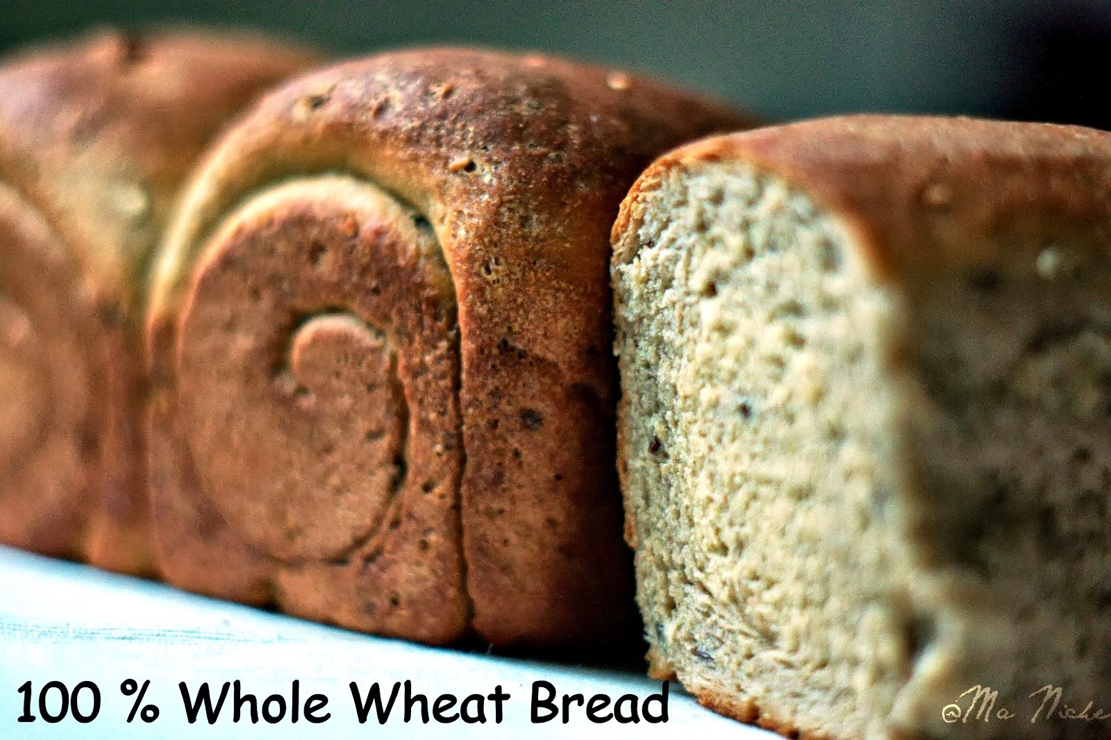 Ma Niche 100 Whole Wheat Bread using Tangzhong