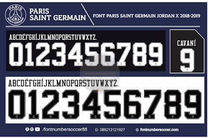 Font Paris Saint Germain Jordan X 2018-2019