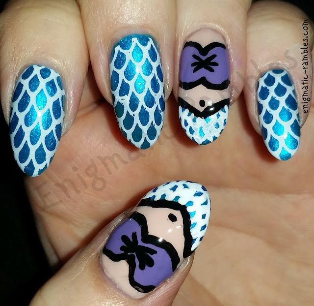 Mermaid Nails mermaid-nails-nail-art