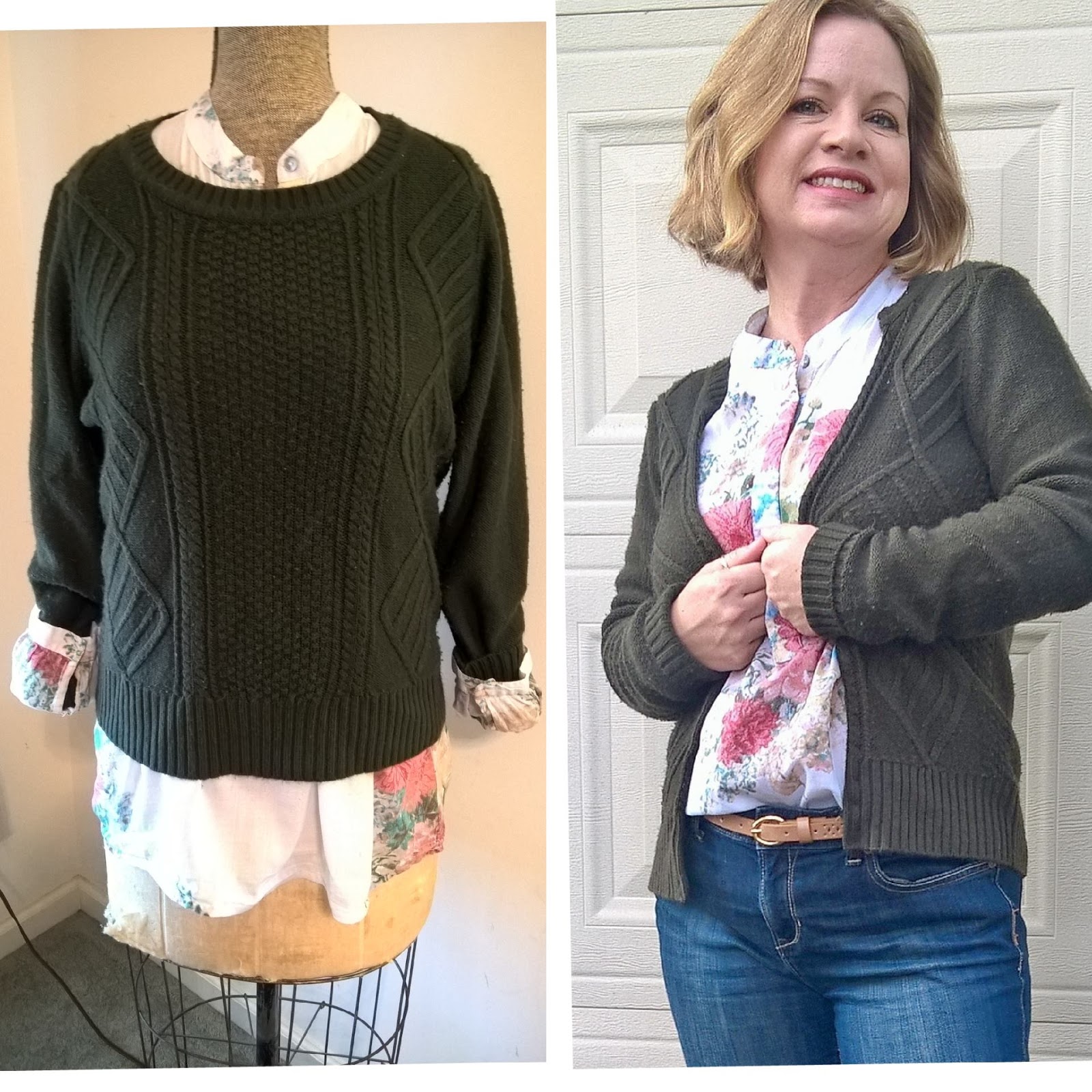 Refashion Coop Making A Cardigan