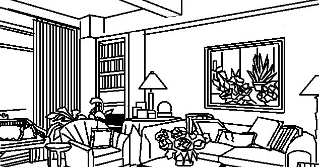 gambar ruang tamu kartun hitam putih - CatherinetaroGarcia
