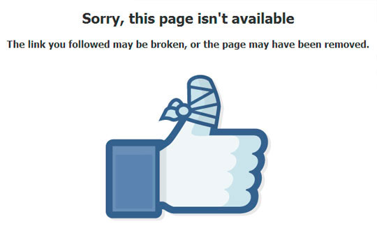 Facebook enlace bloqueado