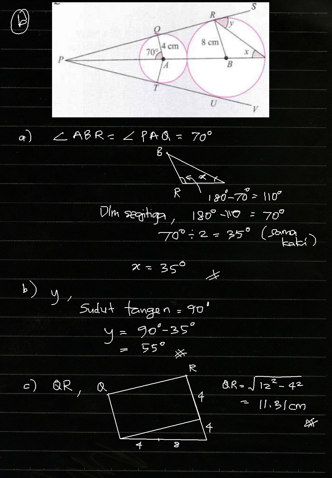 Cikgu Azman F3 Math Bab 6 Sudut Dan Tangen Bagi Bulatan Uji Minda 6 4a
