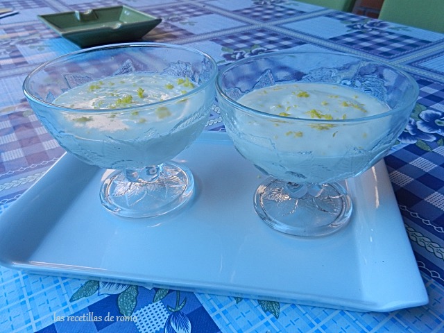 "Mousse de limón y leche condensada"