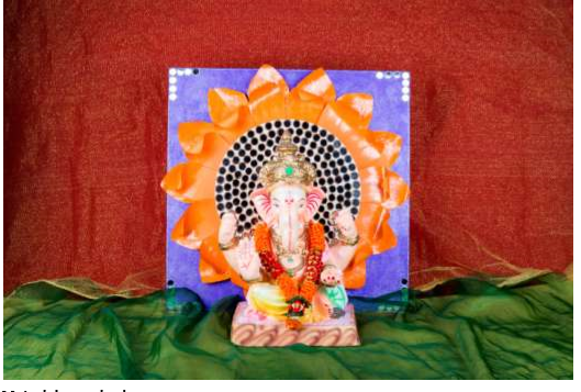 Ganesha Backdrop Decoration Ganesha Backdrop Decoration