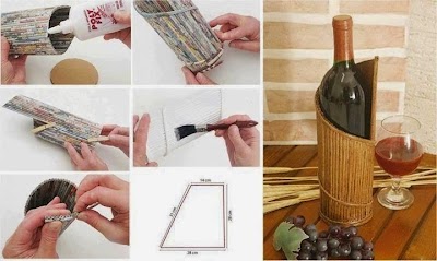 Botellero de carton corrugado tutorial
