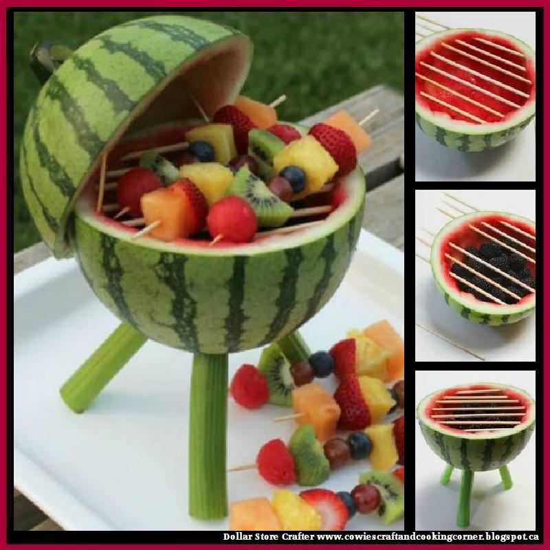 Dollar Store Crafter Carve This Adorable Watermelon Grill With Fruit