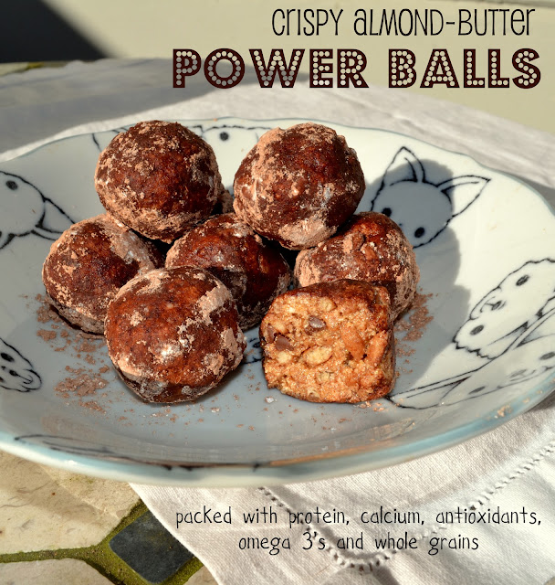 Crispy AlmondButter Power Balls A nutritious and delicious snack