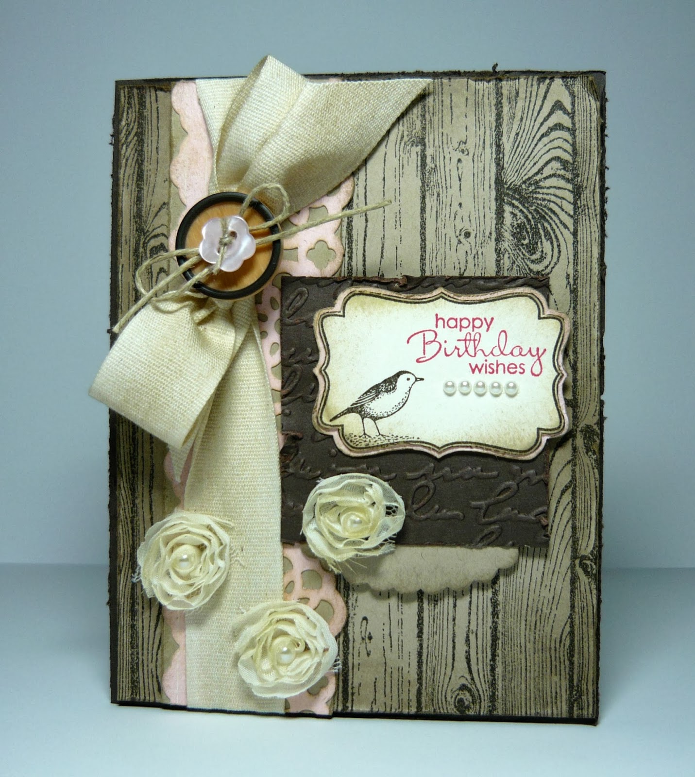 Perry Papercrafts Shabby Birthday Wishes