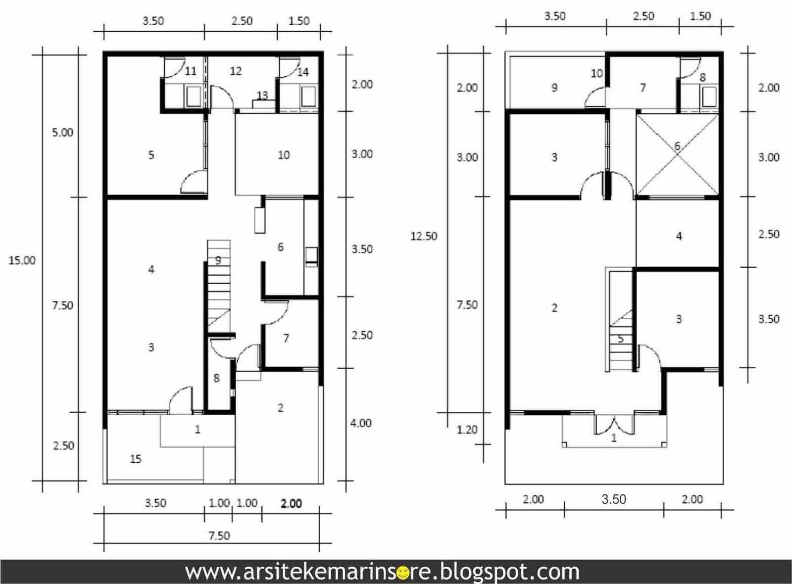 66 Desain Rumah  Minimalis Lebar  7  Meter  Desain Rumah  