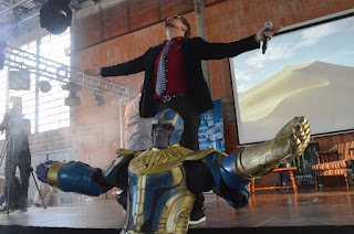Comic Convention Uruguay. Leo Aguilera Thanos Braulio Ledezma Tony Stark mexicano  