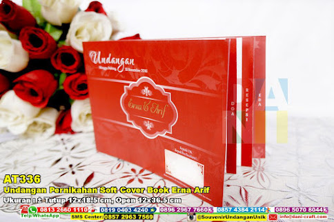 Undangan Pernikahan Soft Cover Book Erna Arif
