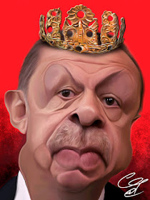Caricature of Recep Erdogan