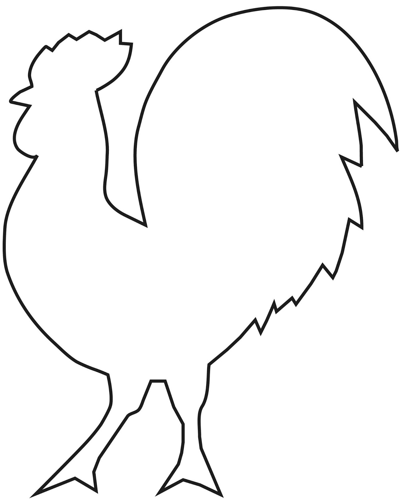 Iso leikattu kukko