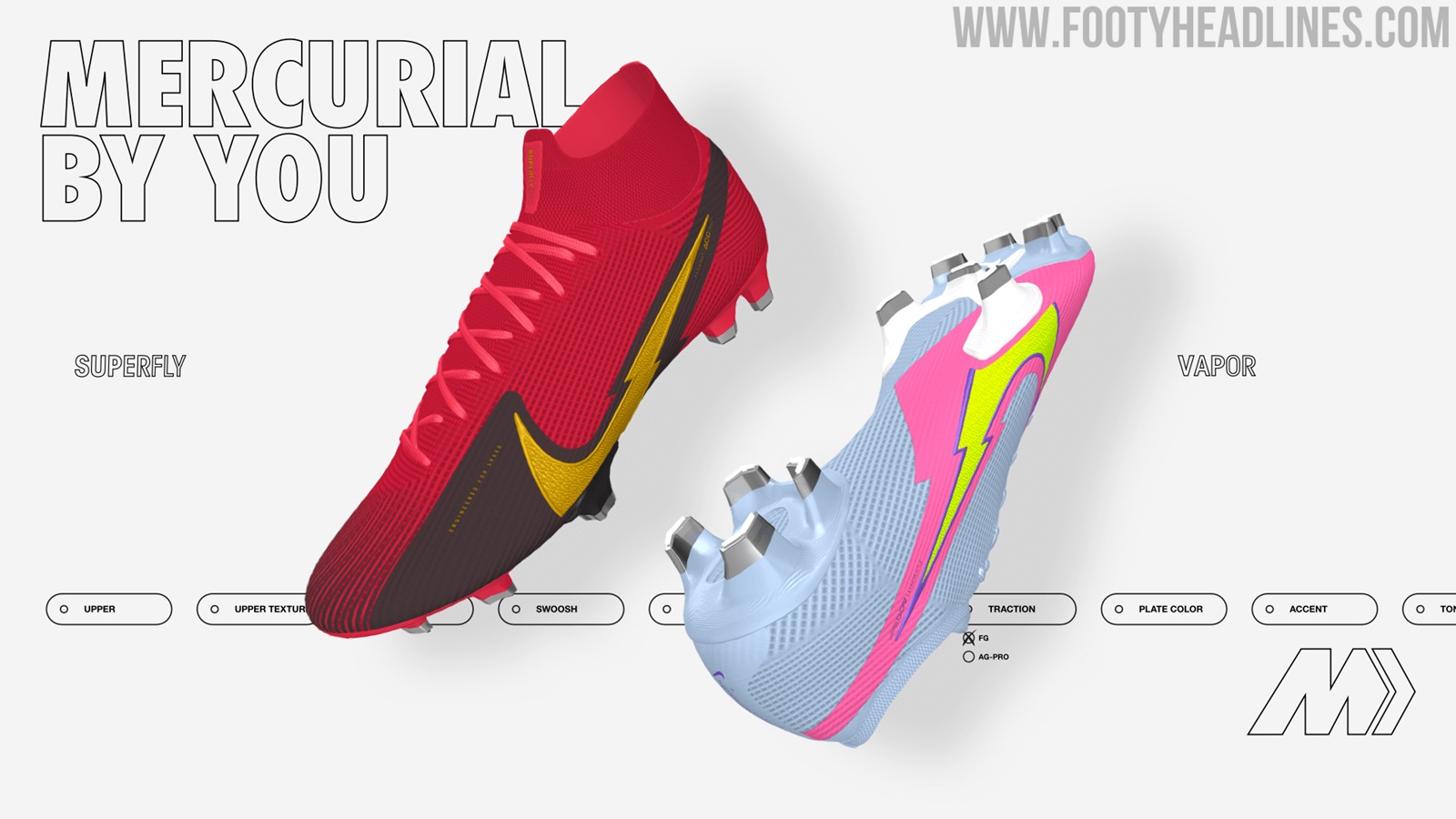 seré fuerte equipaje formal Spectacular Updated "Nike By You" Mercurial Superfly & Vapor Boots Released  - Footy Headlines